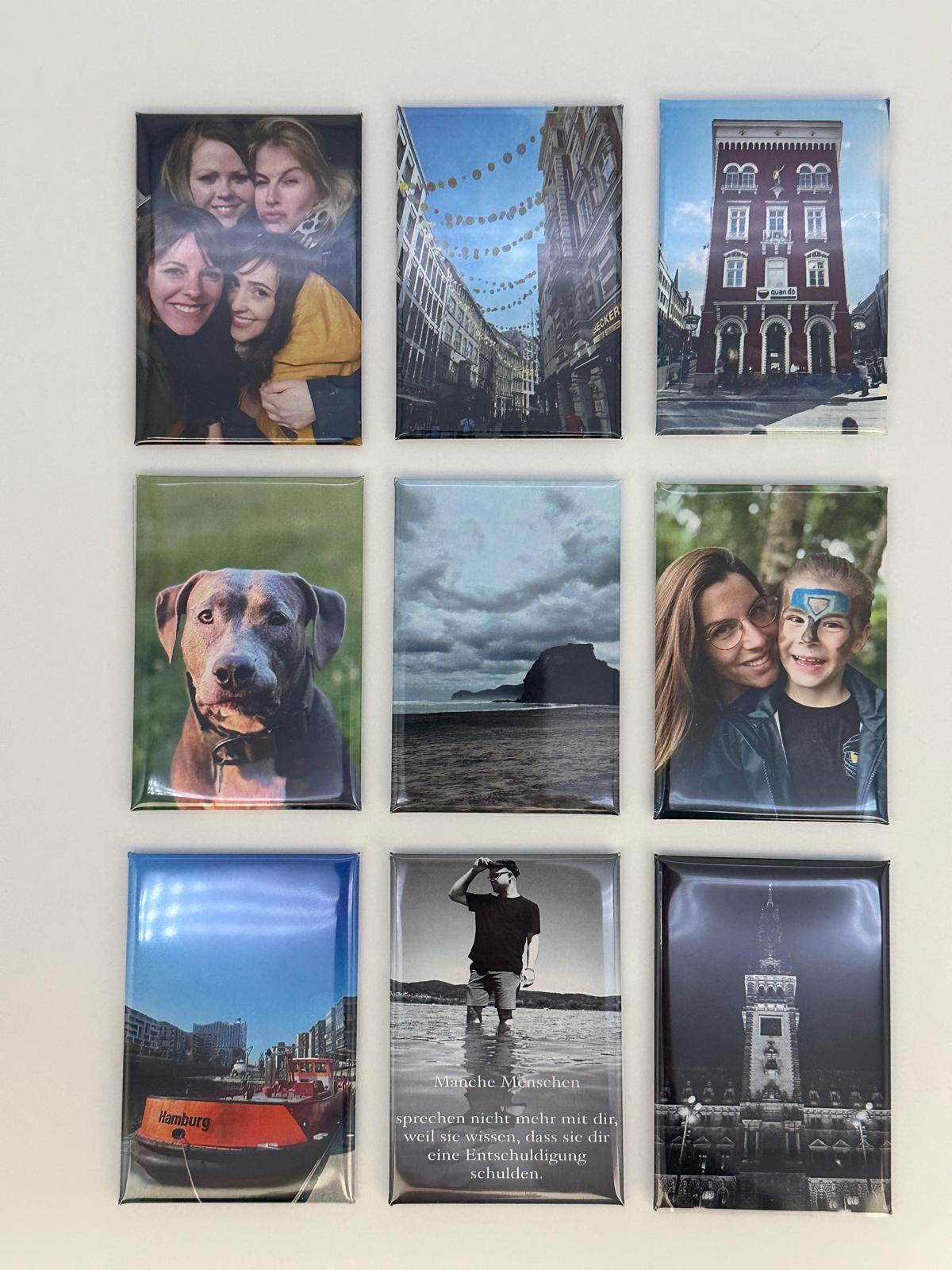 Personalisierte Fotomagneten